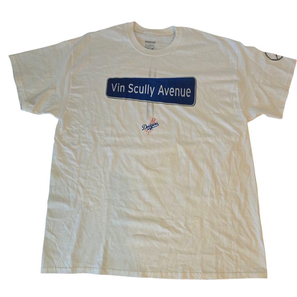 New Balance Los Angeles Dodgers Vin Scully Avenue Graphic T-Shirt White‎ XL